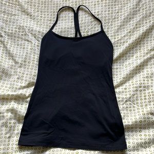 Athletic tank top with bra